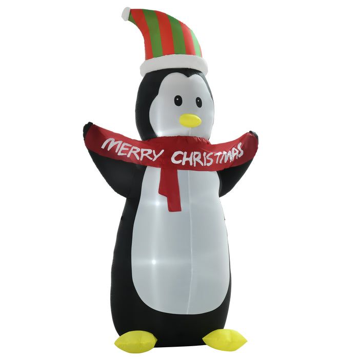 Inflatable Christmas Penguin – 243cm LED Light-Up Outdoor Decor - Samanta Factory