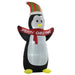 Inflatable Christmas Penguin – 243cm LED Light-Up Outdoor Decor - Samanta Factory