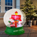 126 Cm Christmas Light up Crystal Ball Santa Snow Globe