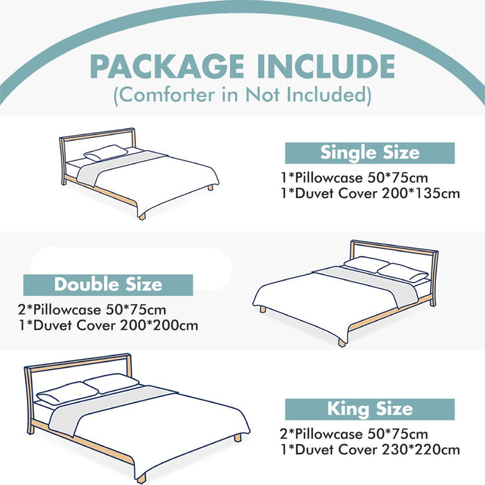 Xmas Duvet Quilt Cover Pillowcase Soft Reversible Printed Bedding Set All Size