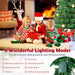 5/6FT Fiber Optic Artificial Christmas Tree with 21 Star LED Lights