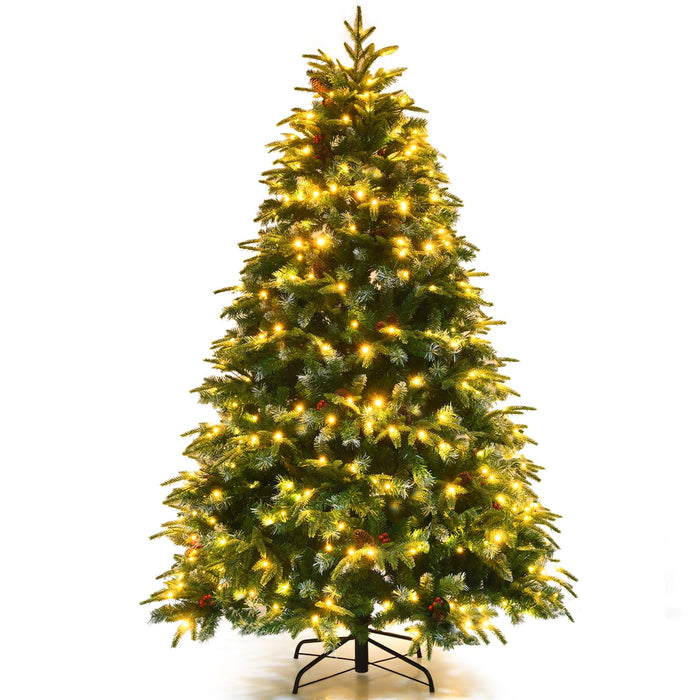 5/6 Feet Artificial Christmas Tree with LED Lights and Tips