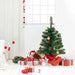 2FT 60Cm PVC Artificial Christmas Tree with LED Lights
