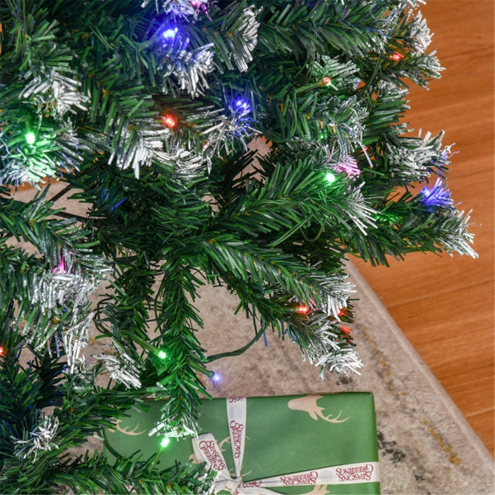 Artificial Christmas Tree – Multicolour Pre-Lit Snowy Branch Design - Samanta Factory