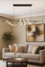 Contemporary Aluminum & Acrylic Pendant Chandelier with Adjustable Brightness & Remote - Samanta Factory