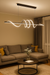 Contemporary Aluminum & Acrylic Pendant Chandelier with Adjustable Brightness & Remote - Samanta Factory