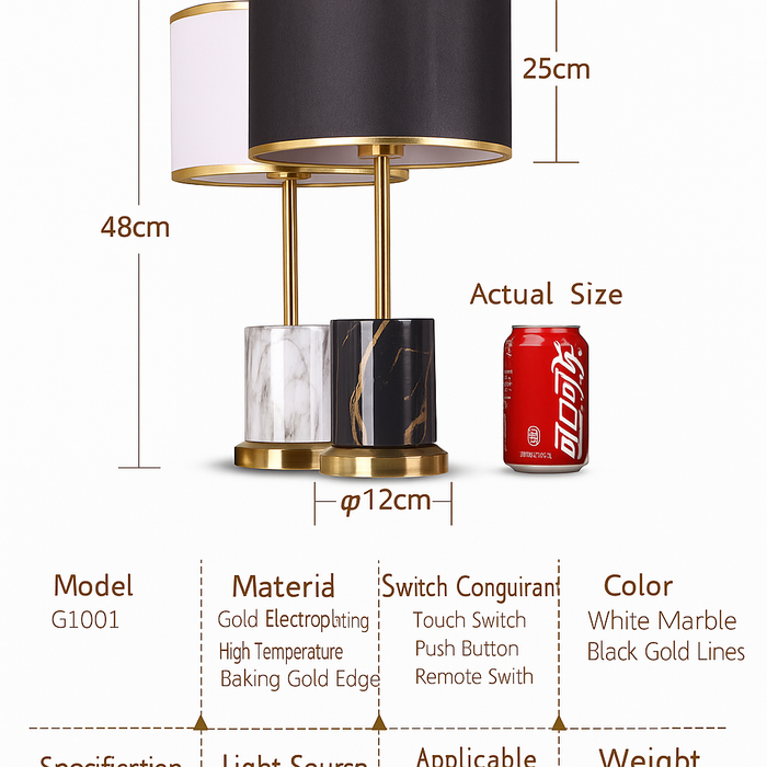 Contemporary LED Floor Lamp – Touch Control with Plated Metal Design