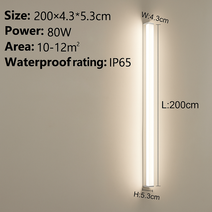 Outdoor Wall Lamp – Waterproof LED Strip Light for Garden & Balcony