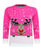 Kids Girls Boy Knitted Reindeer Christmas Rudolf Xmas Novelty Jumper Sweater Top
