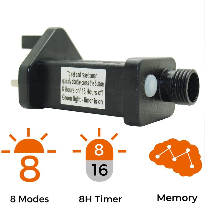 600 LED String/Fairy Christmas Tree Lights Multi Function, In/Outdoor, in Tub!