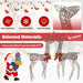 2-Piece Reindeer Family Set with 230 LED Lights and Ground Stakes
