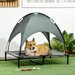 Elevated Dog Bed with Canopy – Cooling Raised Cot for Outdoor Comfort & UV Protection - Samanta Factory