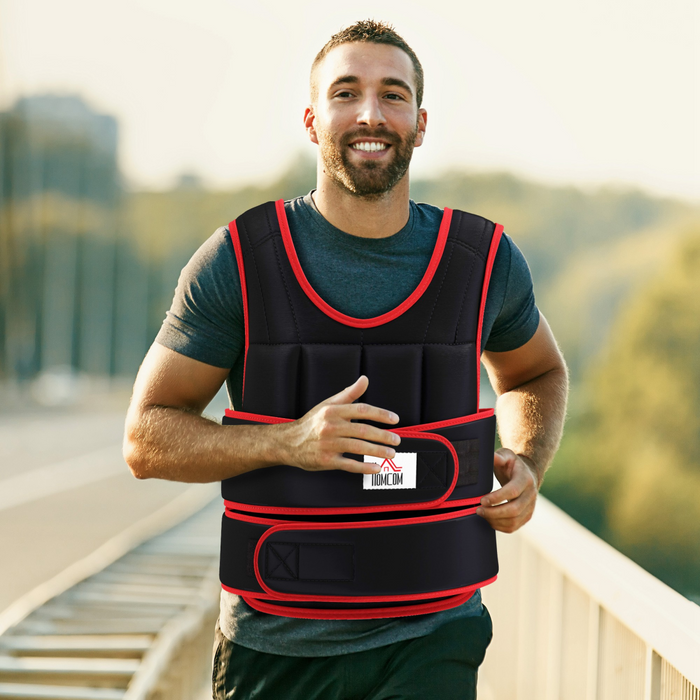Adjustable Weighted Vest 20kg – Full-Body Fitness for Running, Gym & Weight Trainin - Samanta Factory