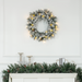 Christmas Wreath – Frosted Pinecones & LED Lights - Samanta Factory