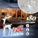 Lighted Christmas Reindeer & Sleigh – 4ft Outdoor LED Decor - Samanta Factory