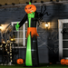 9 ft Inflatable Halloween Pumpkin Ghost – 2.7 m LED Spooky Outdoor Decoration - Samanta Factory