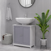 Under-Sink Bathroom Cabinet – 60x60cm Storage Unit with Adjustable Shelf & Pipe Cut-Out - Samanta Factory