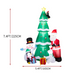 Giant Christmas Inflatable – LED Lit Tree With Santa & Characters - Samanta Factory