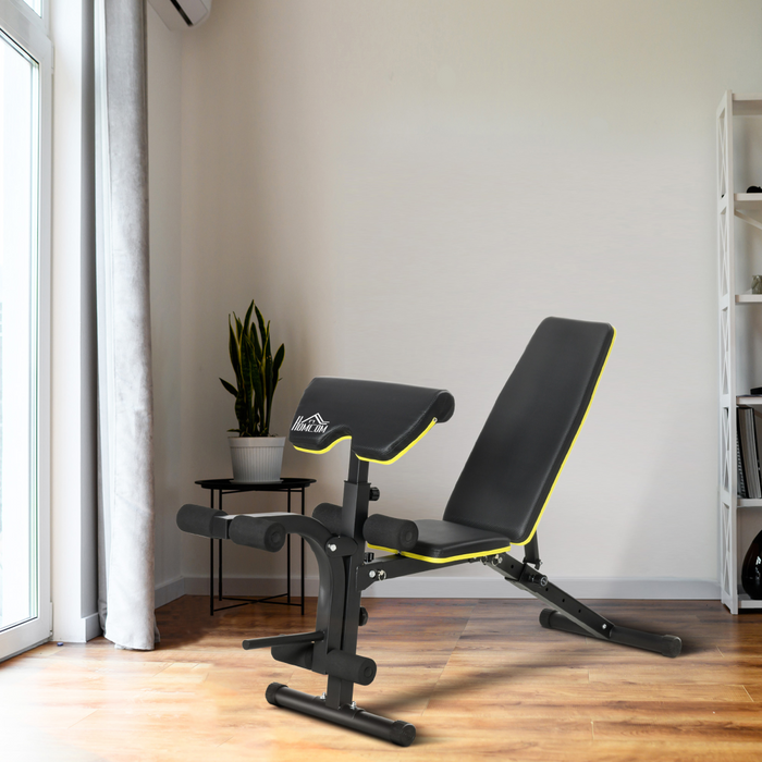 Adjustable Sit-Up & Dumbbell Bench – Multi-Functional Weight Bench for Full-Body Home Workouts