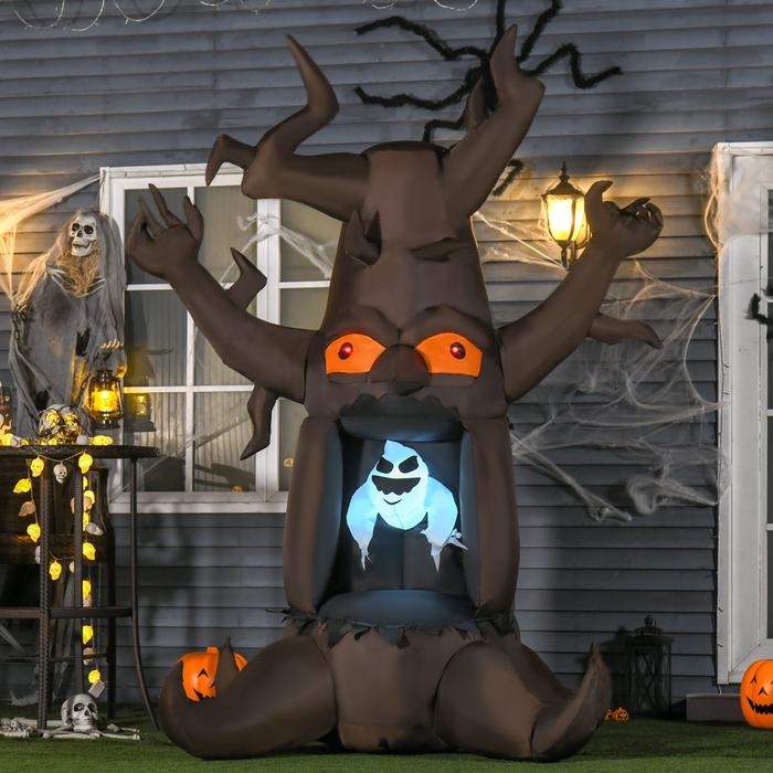 8FT Inflatable Halloween Ghost Tree – 2.4m LED Outdoor Decoration - Samanta Factory