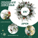 Lighted Christmas Wreath – Snow-Flocked LED Fir Design - Samanta Factory