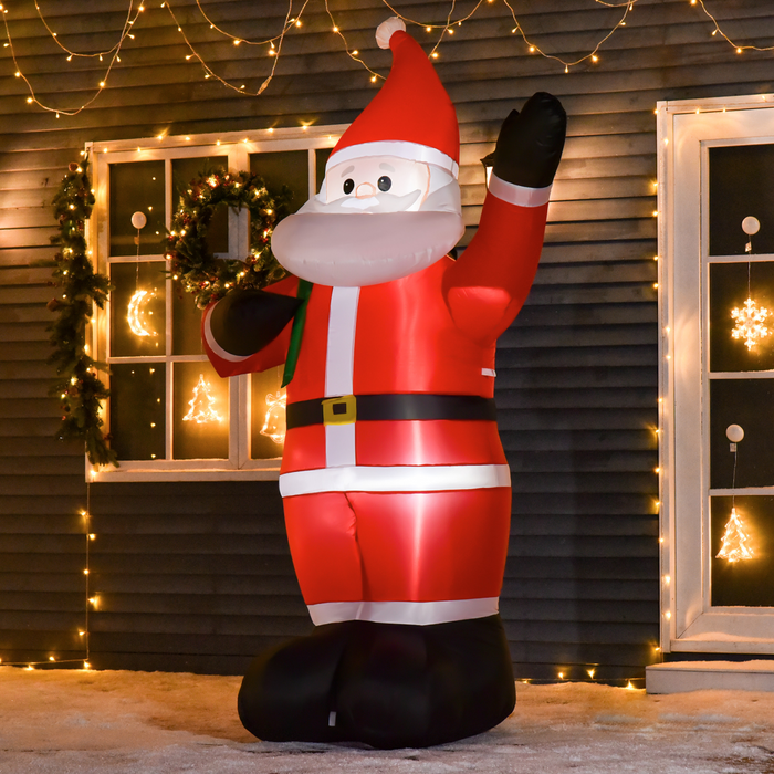 Inflatable Decoration – 8ft LED Lighted Christmas Santa - Samanta Factory