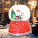 Inflatable Snow Globe – LED Santa, Reindeer & Xmas Tree 5.5ft - Samanta Factory