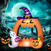 Inflatable Halloween Pumpkin Archway – 150cm with Cute Ghost & LED Lights - Samanta Factory