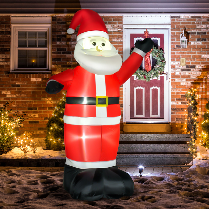 8ft Inflatable Christmas Santa Claus Xmas Deco with LED Air Blown Yard Outdoor - Samanta Factory
