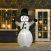 6.5ft inflatable LED snowman with hat, scarf, and festive lighting