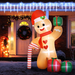 Inflatable Gingerbread Man – Light-Up Outdoor Christmas Display - Samanta Factory