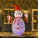Inflatable Decoration – Snowman with Rotating 3-Colour Light - Samanta Factory