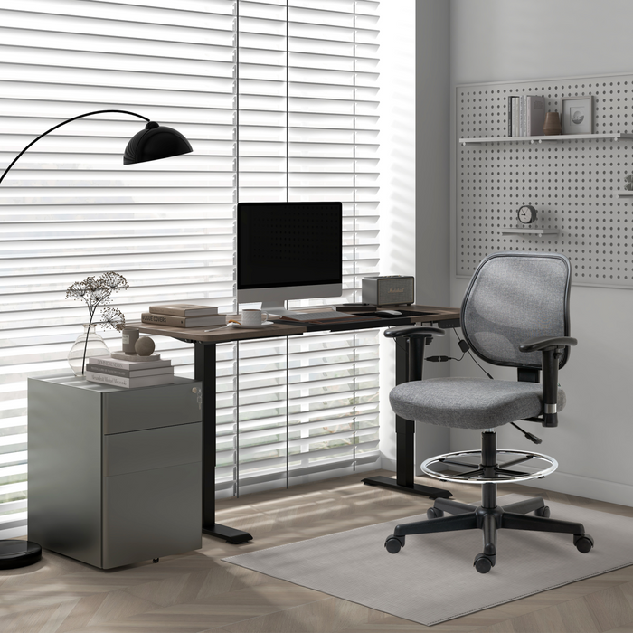 Electric Sit-Stand Desk – Height Adjustable with Memory Presets & Collision Protection