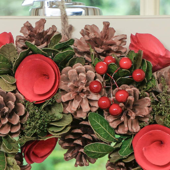 Christmas Wreath Large 14"Front Door Wall Hanging Winter Wreath Garland Ornament