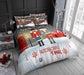 CHRISTMAS XMAS DUVET COVER SET Reversible Quilt Bedding Single Double King Size