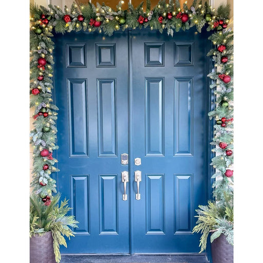 9ft pre lit Christmas garland with warm white LED lights