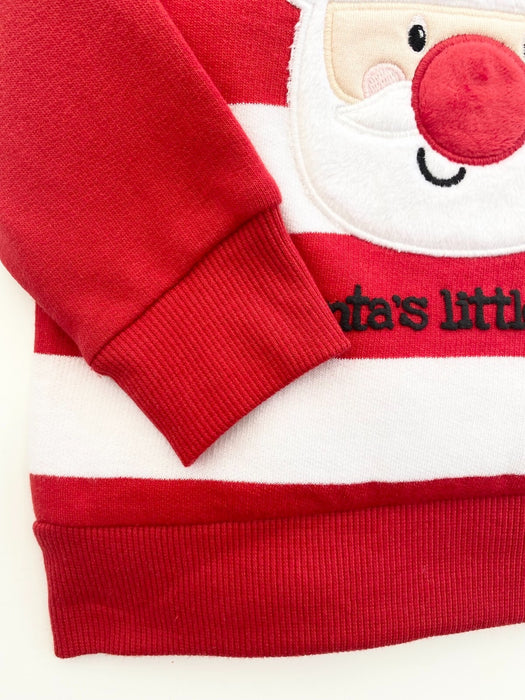 Kids Christmas Jumper Sweatshirt Top Dunnes Festive Cute Santa Red Party Baby