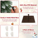 Artificial Xmas Tree Set of 3 with PVC Branch Tips and Warm White LED Lights