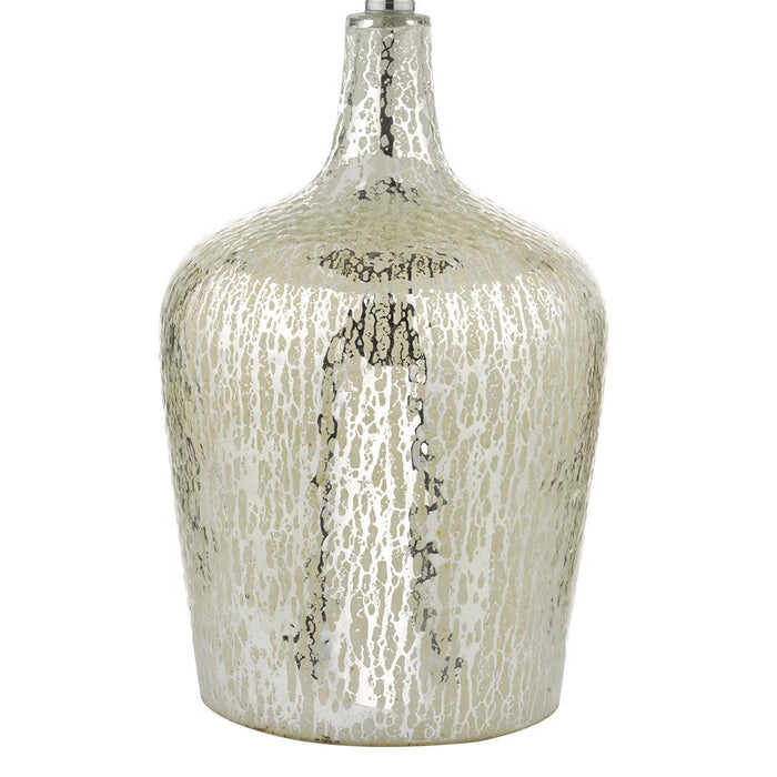 Lolek Silver Glass Dual Light Table Lamp