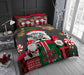 Xmas Duvet Quilt Cover Pillowcase Soft Reversible Printed Bedding Set All Size