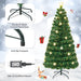 5/6FT Fiber Optic Artificial Christmas Tree with 21 Star LED Lights