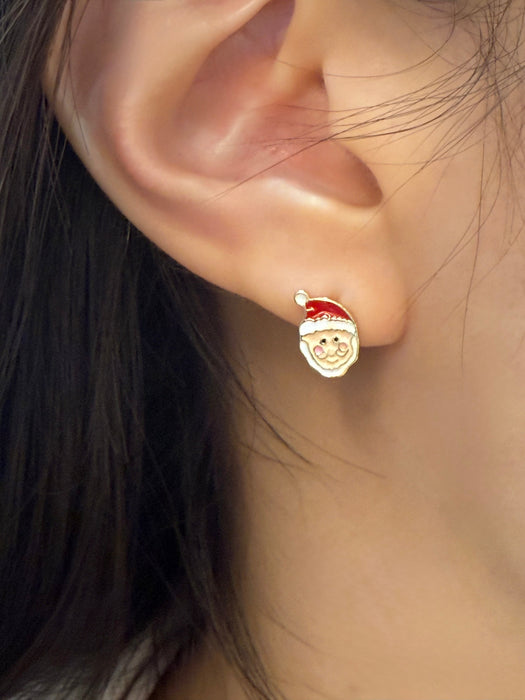 Christmas santa claus earrings-3