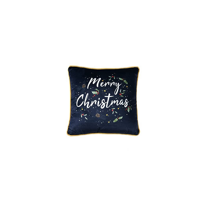 Christmas Slogan Cushion – Soft Filled Festive Decor - Samanta Factory
