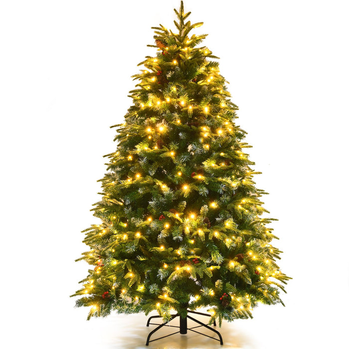 5/6 Feet Artificial Christmas Tree with LED Lights and Tips