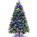 5/6 Feet Artificial Christmas Tree with LED Lights and Tips