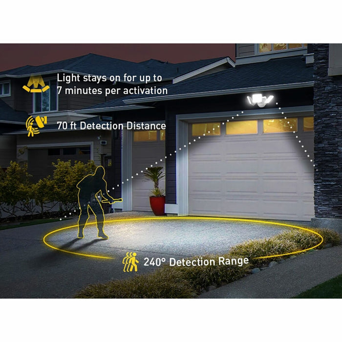 4200 Lumen Motion Activated LED Security Floodlight with Nightlight