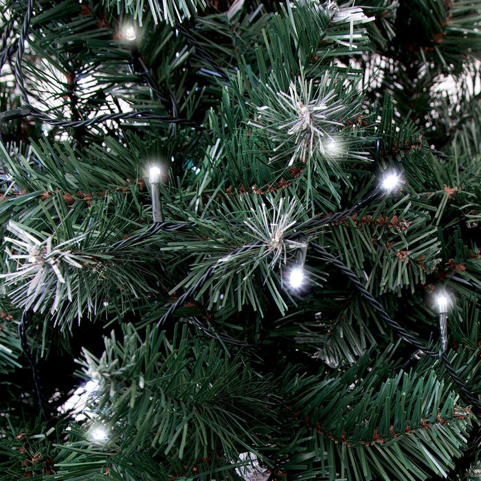 200 LED Bright White Christmas Xmas 8 Mode Sequence Indoor Outdoor Timer Lights