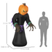 Inflatable Halloween Pumpkin Grim Reaper – 2.1 m Yard Display with LED Lights - Samanta Factory