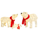 Outdoor Decoration – Lighted Polar Bear Family Set (3 Pcs) - Samanta Factory