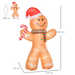 8ft Inflatable Gingerbread Man – Lighted Indoor Outdoor Christmas Decor - Samanta Factory